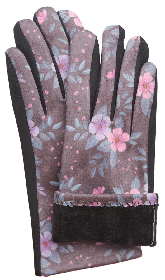 женские перчатки трикотаж на флисе