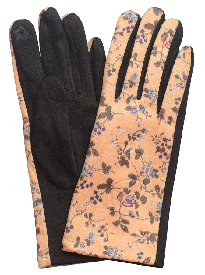 женские перчатки трикотаж на флисе