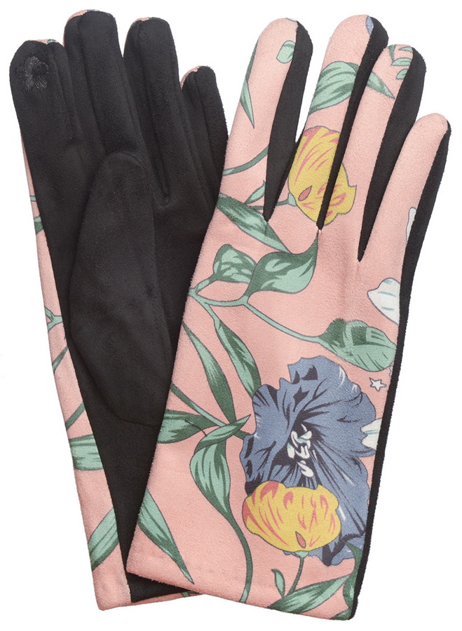 женские перчатки трикотаж на флисе