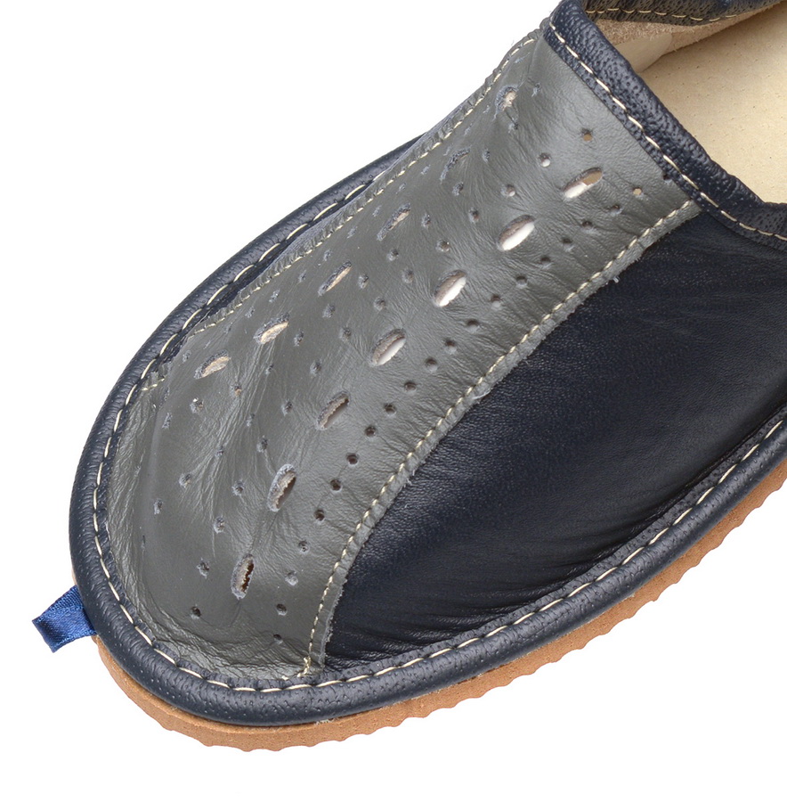 мужские тапочки натуральная кожа evalli польша