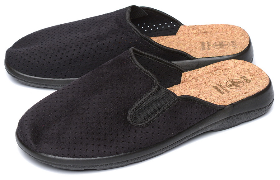 мужские тапочки текстиль adanex польша