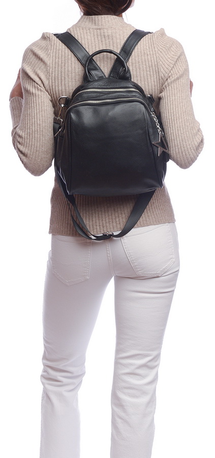 женская сумка-рюкзак натуральная кожа  kikilok корея