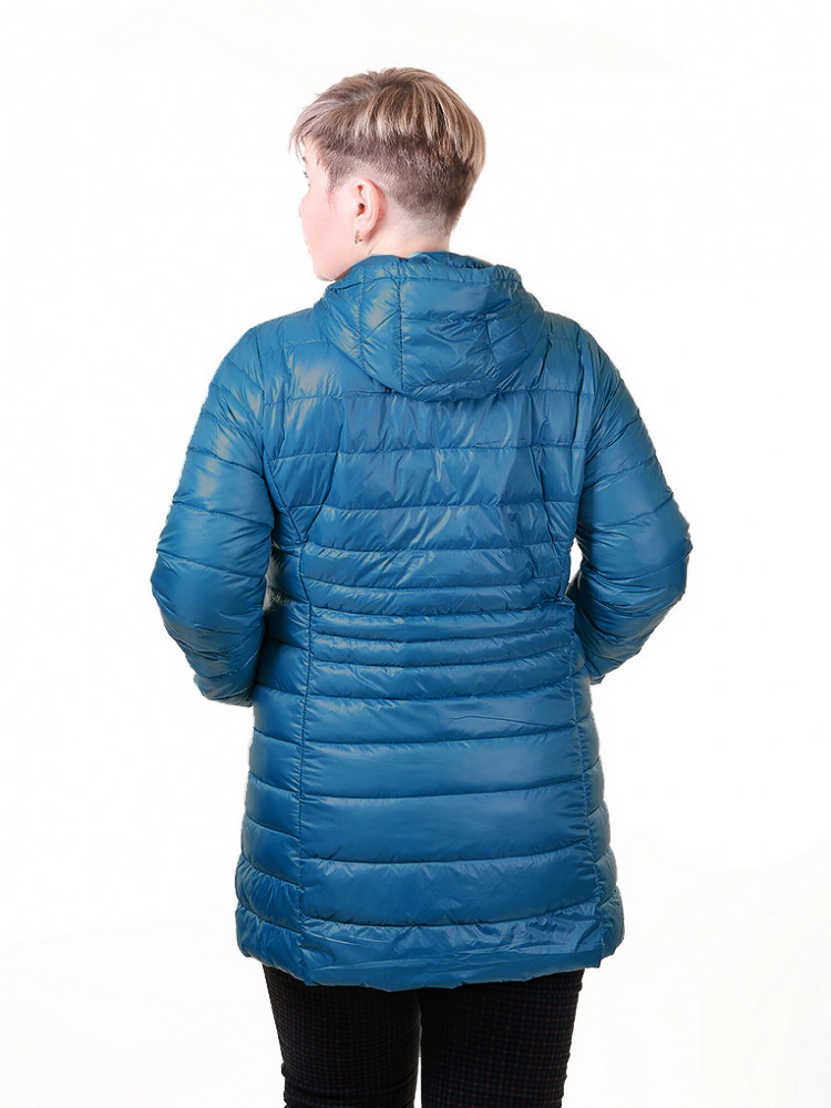 ультралёгкая пуховая куртка длинная  l(42)-7xl(58) 