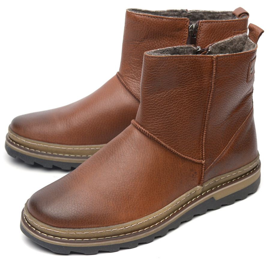 мужские полусапоги натуральная кожа/шерсть corvetto 