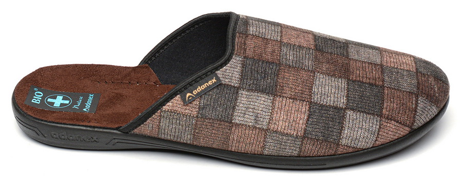 мужские тапочки текстиль adanex польша