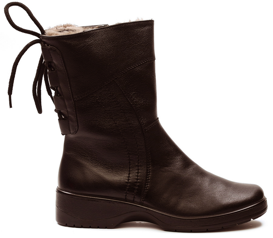 женские полусапоги натуральная кожа / шерсть росвест россия