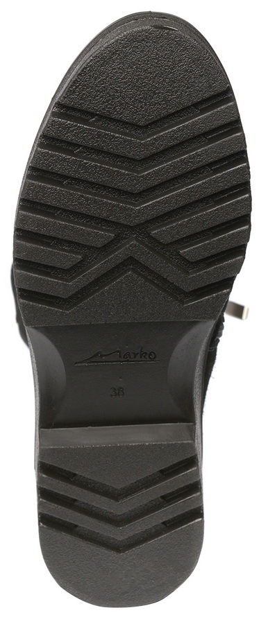 женские полусапоги натуральная кожа (велюр)  / шерсть марко беларусь