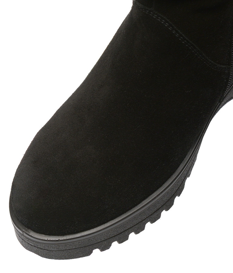 женские полусапоги натуральная кожа (велюр)  / шерсть марко беларусь