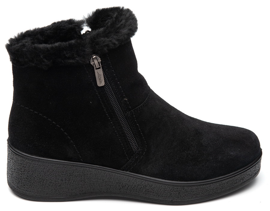 женские ботинки натуральная кожа (велюр)  / шерсть марко беларусь