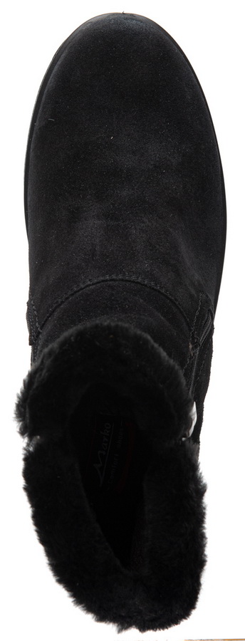 женские ботинки натуральная кожа (велюр)  / шерсть марко беларусь