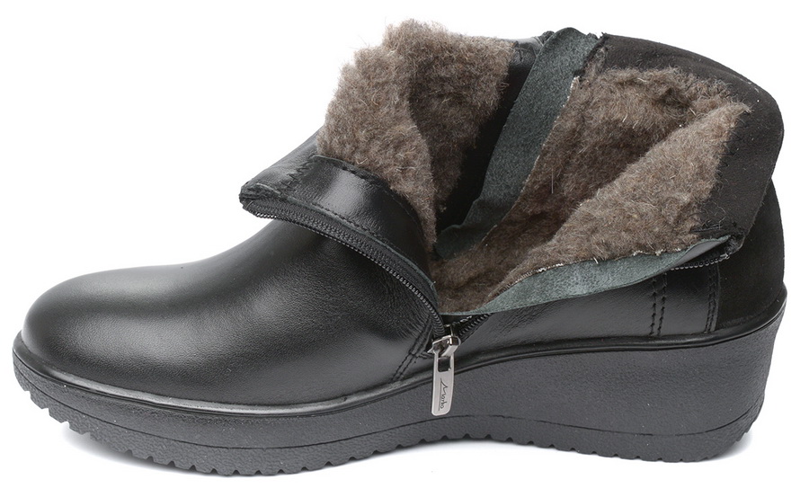 женские ботинки натуральная кожа+натуральная кожа велюр  / шерсть марко беларусь