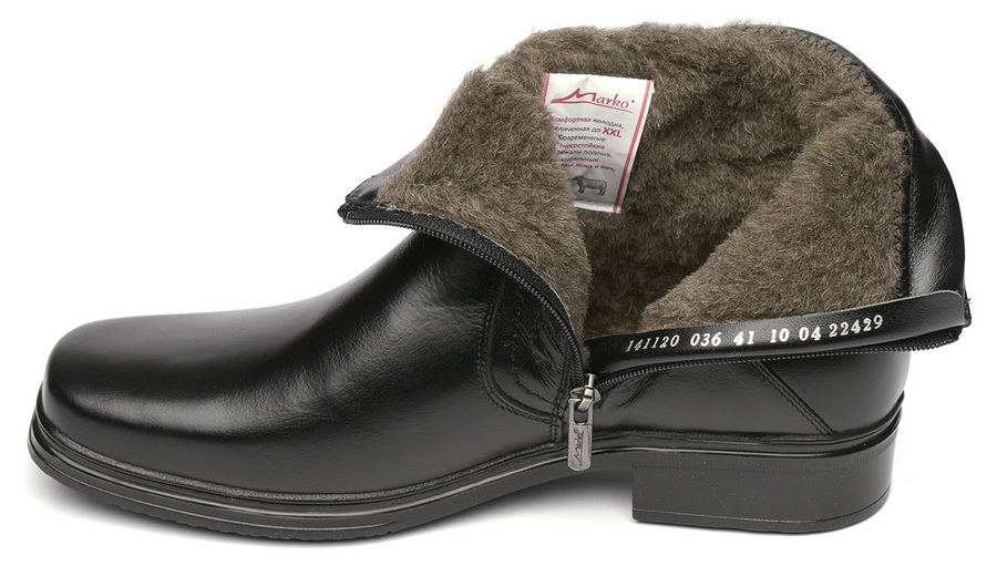 мужские ботинки натуральная кожа / шерсть марко беларусь