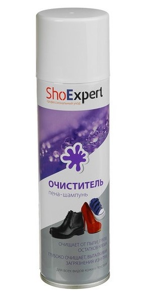 shoexpert очиститель пена-шампунь 250 мл россия