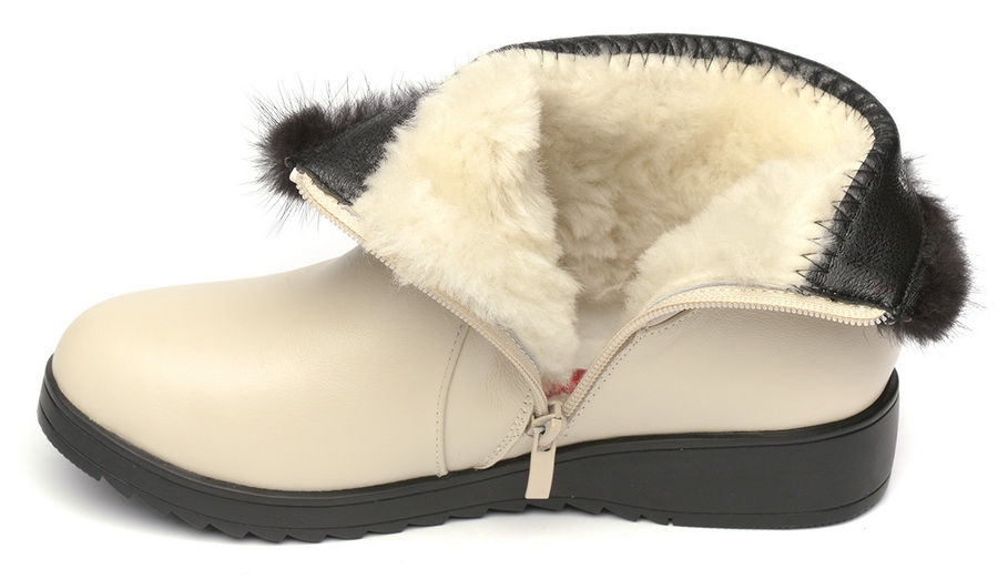 женские ботинки натуральная кожа натуральный мех gugu германия 