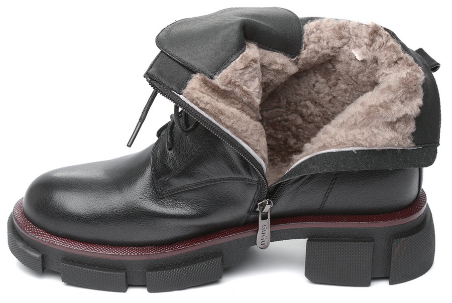 женские ботинки натуральная кожа / натуральный мех gugu германия