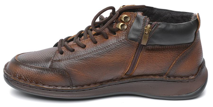 мужские полуботинки натуральная кожа/шерсть corvetto 