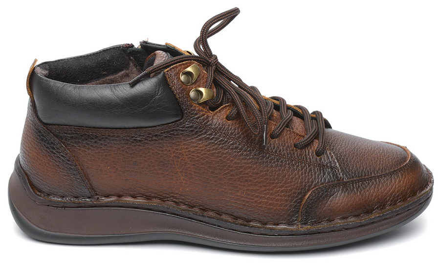 мужские полуботинки натуральная кожа/шерсть corvetto 