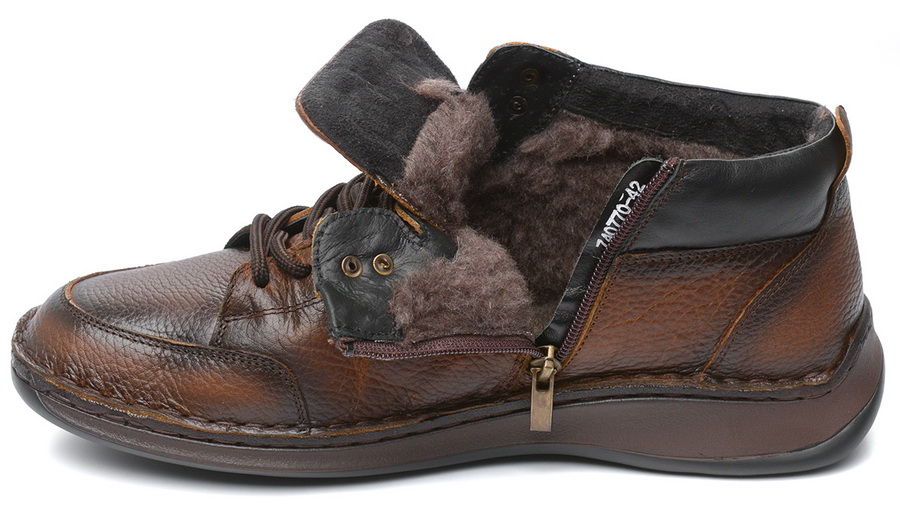 мужские полуботинки натуральная кожа/шерсть corvetto 