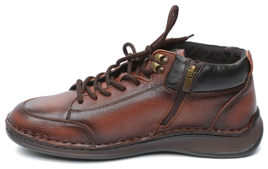 мужские полуботинки натуральная кожа/шерсть corvetto 