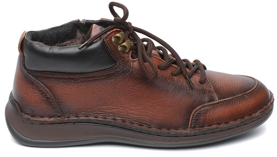 мужские полуботинки натуральная кожа/шерсть corvetto 