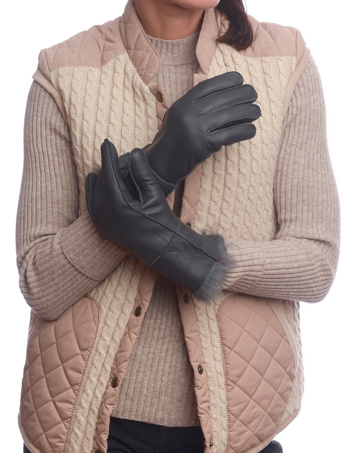 женские перчатки дублёнка / мутон m=7,5,l=8, xl=8,5, 2xl=9