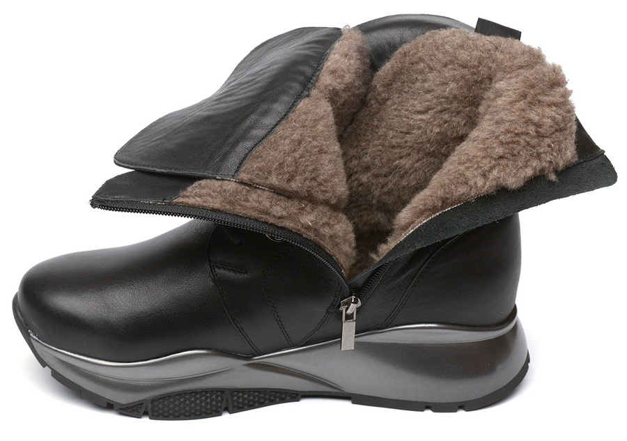 женские ботинки натуральная кожа/шерсть  corvetto