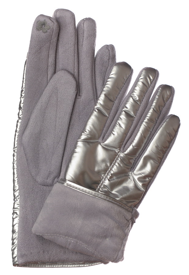 женские перчатки трикотаж на флисе