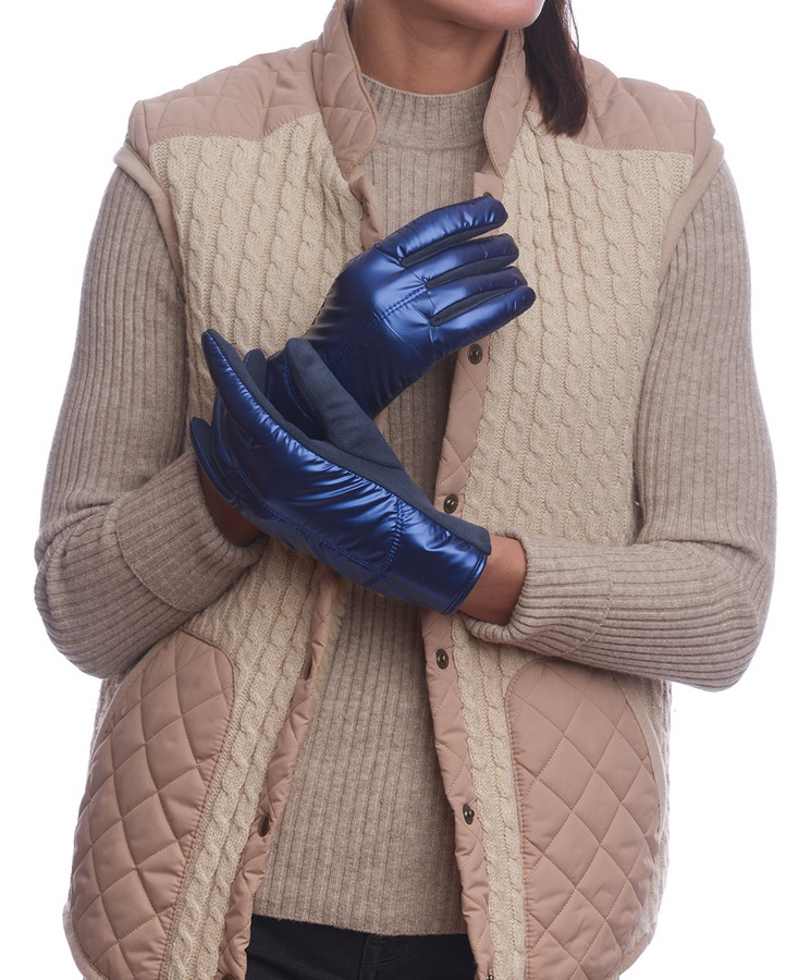 женские перчатки трикотаж на флисе