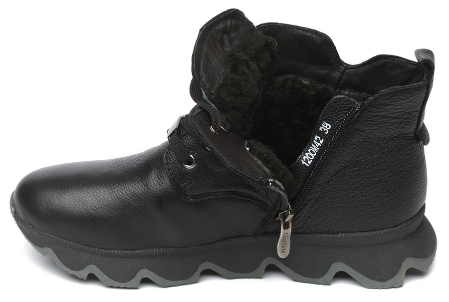 женские ботинки натуральная кожа натуральный мех gugu германия