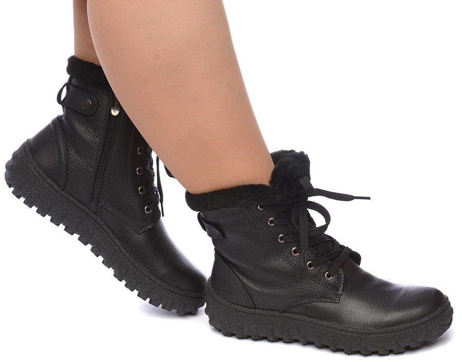 женские ботинки натуральная кожа натуральный мех gugu германия