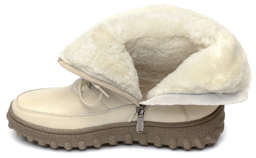 женские ботинки натуральная кожа натуральный мех gugu германия