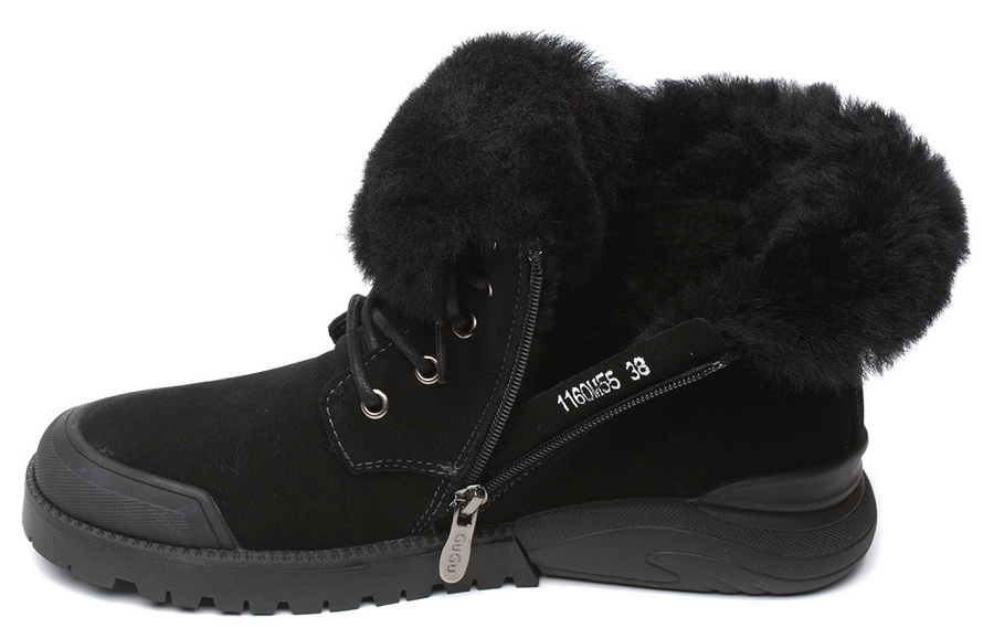 женские ботинки натуральная кожа (велюр) натуральный мех gugu германия