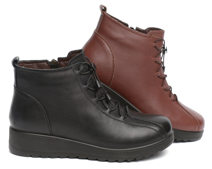 женские ботинки натуральная кожа / натуральный мех  corvetto италия