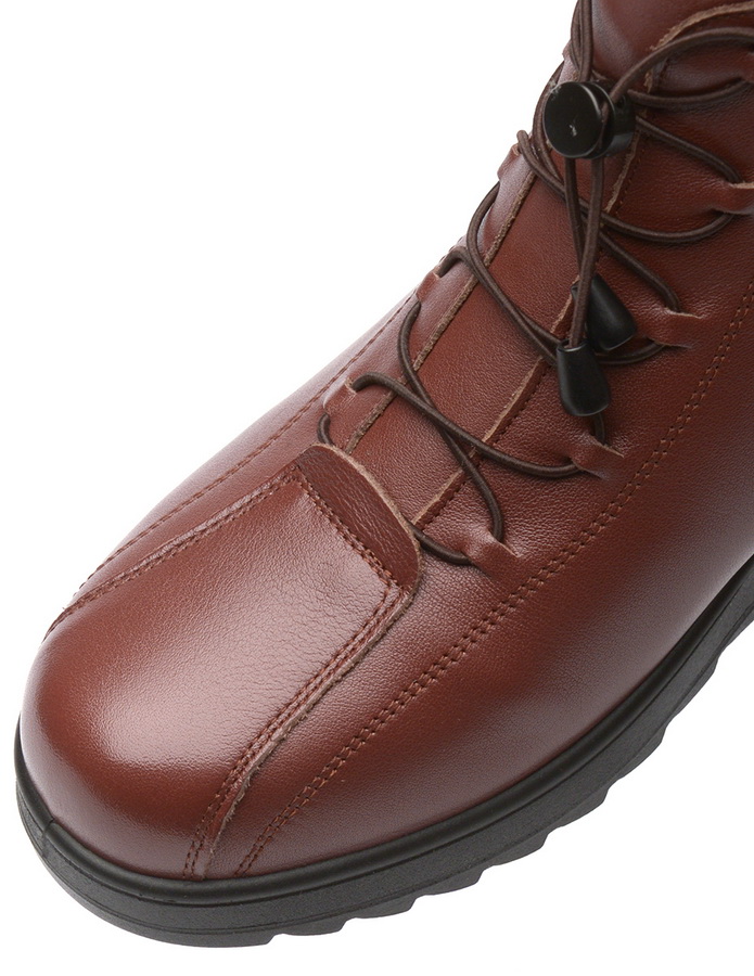 женские ботинки натуральная кожа / натуральный мех  corvetto италия