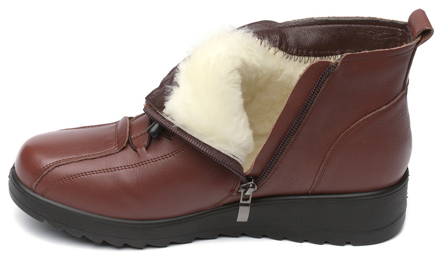 женские ботинки натуральная кожа / натуральный мех  corvetto италия