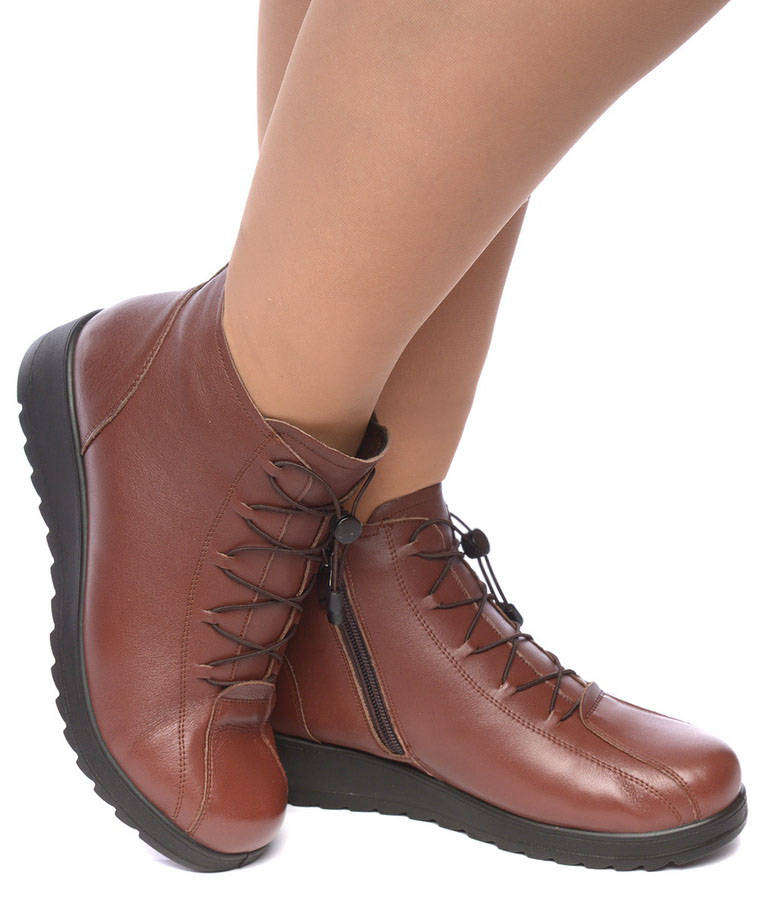 женские ботинки натуральная кожа / натуральный мех  corvetto италия