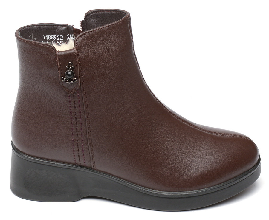 женские полусапоги натуральная кожа / натуральный мех  corvetto италия