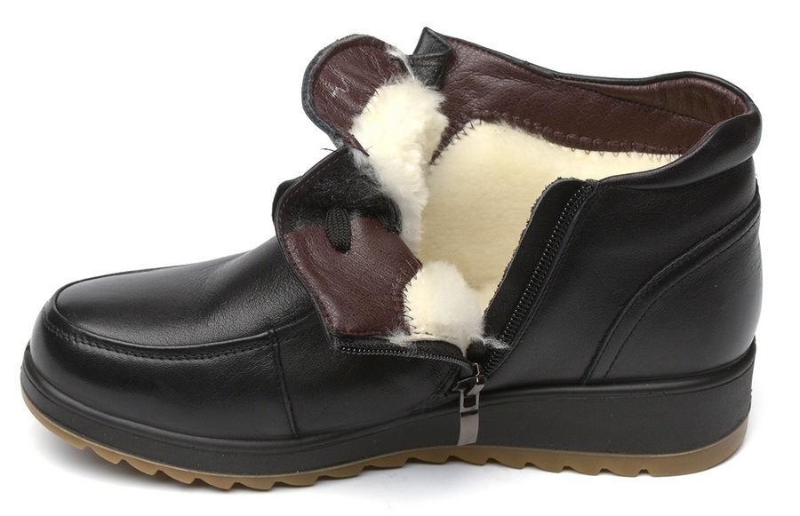 женские ботинки натуральная кожа / натуральный мех  corvetto италия