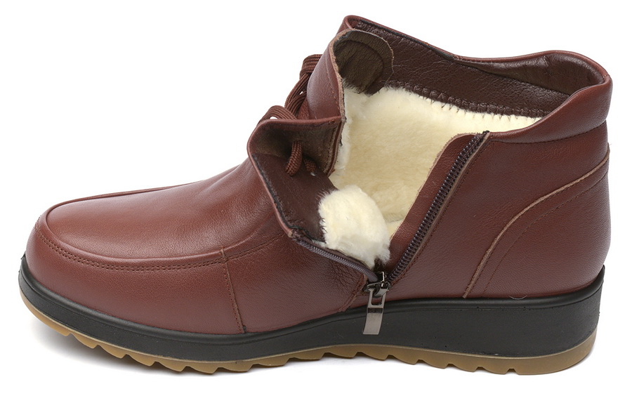 женские ботинки натуральная кожа / натуральный мех  corvetto италия