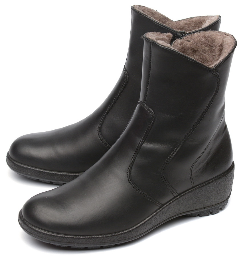 женские полусапоги натуральная кожа ворсовый трикотаж (шерсть) отико беларусь