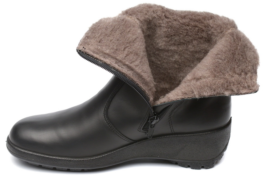 женские полусапоги натуральная кожа ворсовый трикотаж (шерсть) отико беларусь