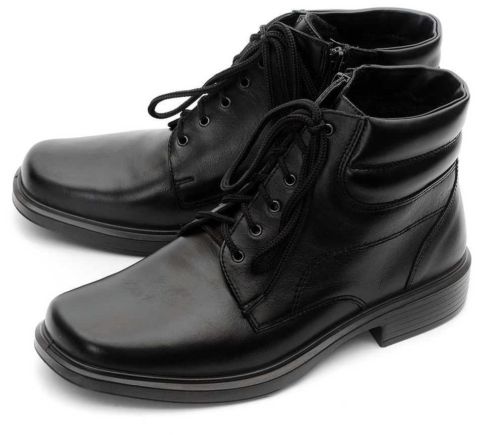 мужские ботинки натуральная кожа / натуральный мех отико беларусь