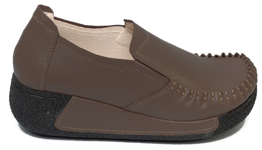 женские мокасины на танкетке натуральная кожа binifoot/bnf тайвань