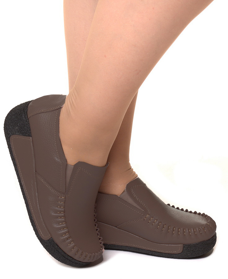 женские мокасины на танкетке натуральная кожа binifoot/bnf тайвань