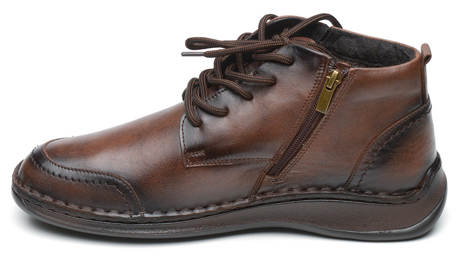 мужские полуботинки натуральная кожа/шерсть corvetto 