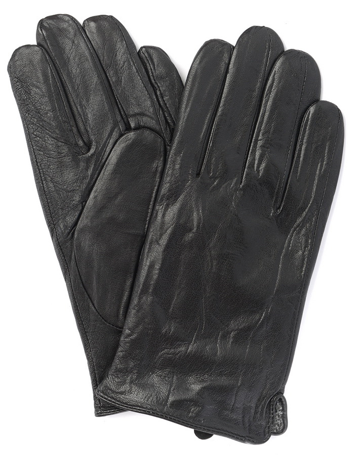 мужские перчатки большой размер овечья кожа / флис romano