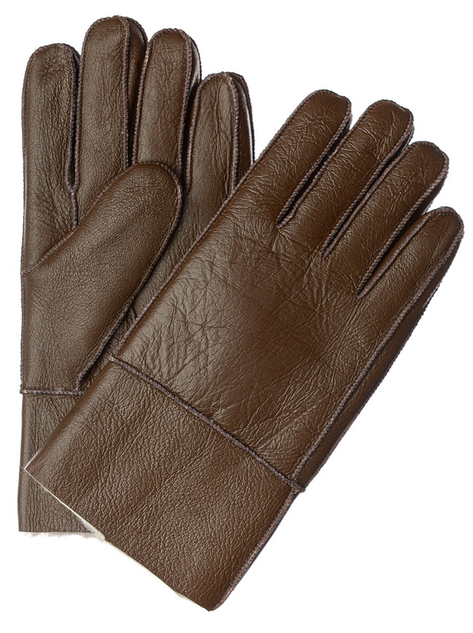 мужские перчатки дублёнка / мутон м (9)-2xl (12)