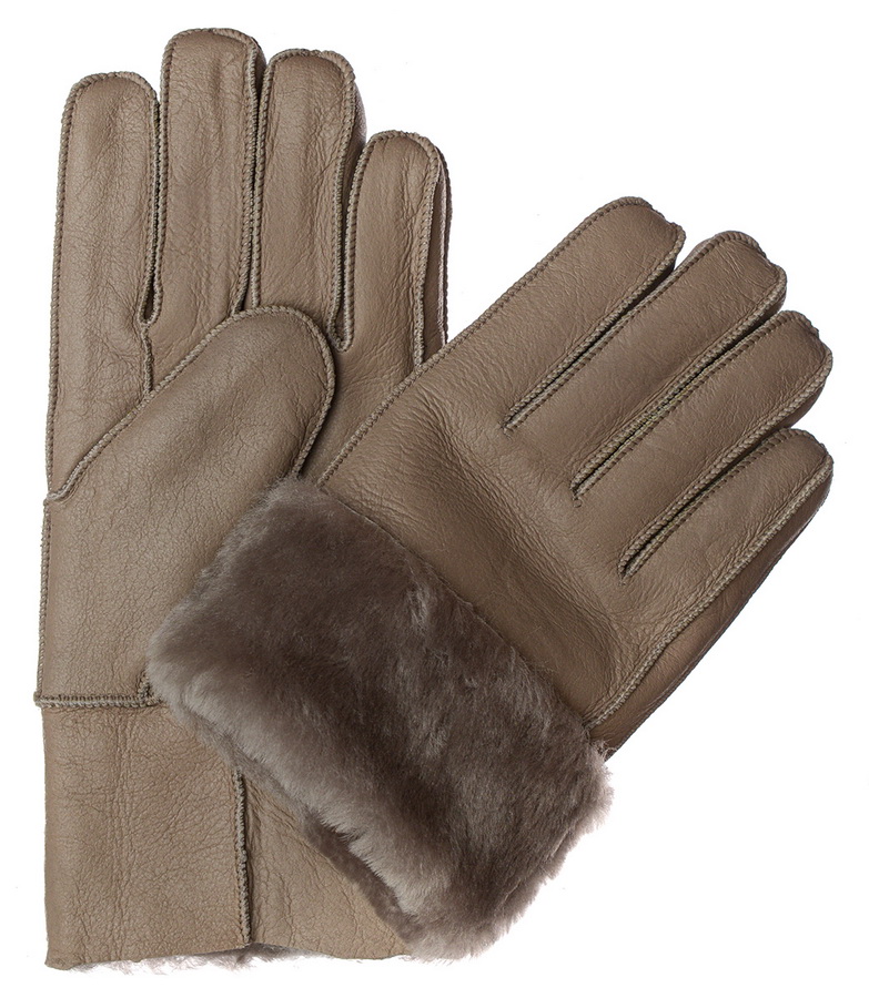 мужские перчатки дублёнка / мутон м (9)-2xl (12)