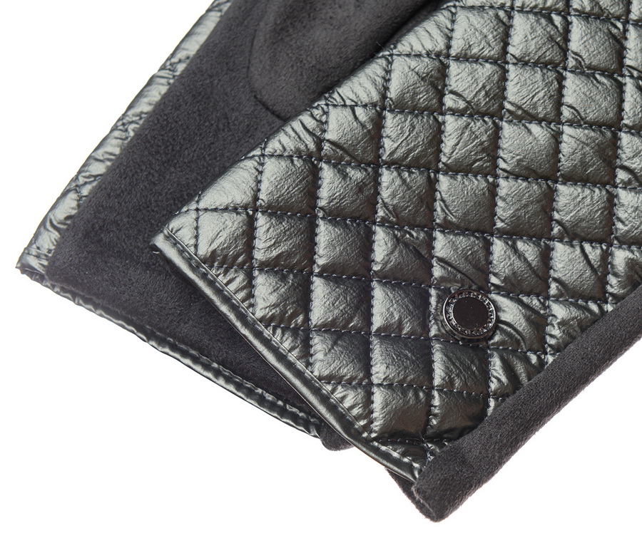 женские перчатки трикотаж ромб на флисе