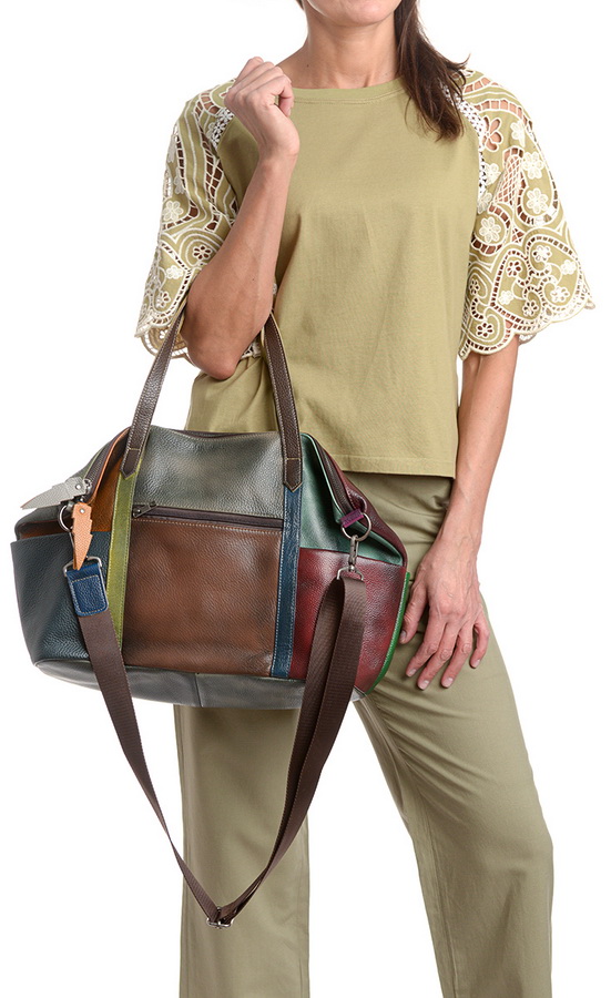 женская сумка натуральная кожа  kikilok корея